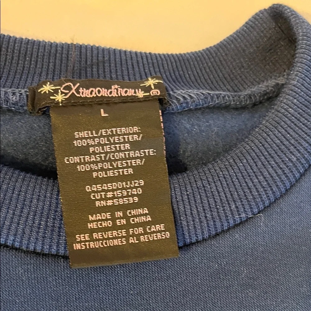 Xtraordinary Navy and Cream Crew Neck Sweater
